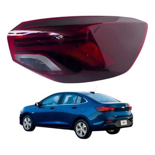 Lanterna Traseira Direito Onix Sedan 2019 2020 2021 2022 Vermelho Direito/passageiro