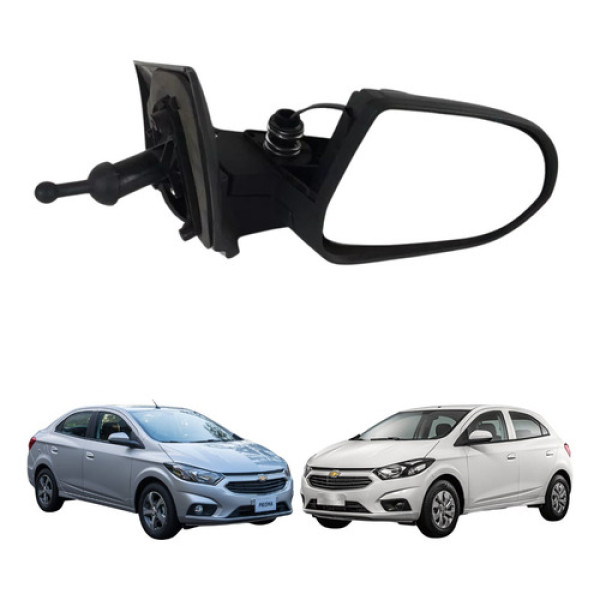 Retrovisor Direito Manual Onix Prisma 2013 2019 S/capa Usado