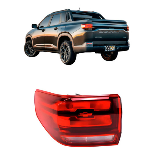 Lanterna Traseira Esquerda Gm Montana 2023 2024 2025 Esquerdo Vermelho