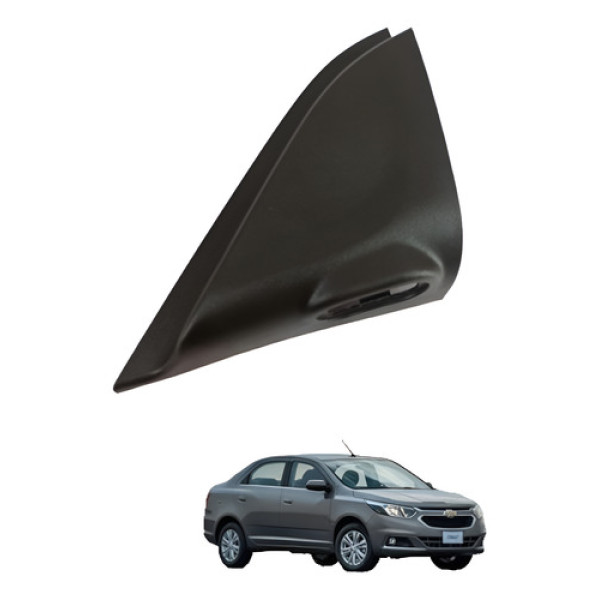 Moldura Interna Retrovisor Esquerdo Gm Cobalt 2012 2013 2016 Preto