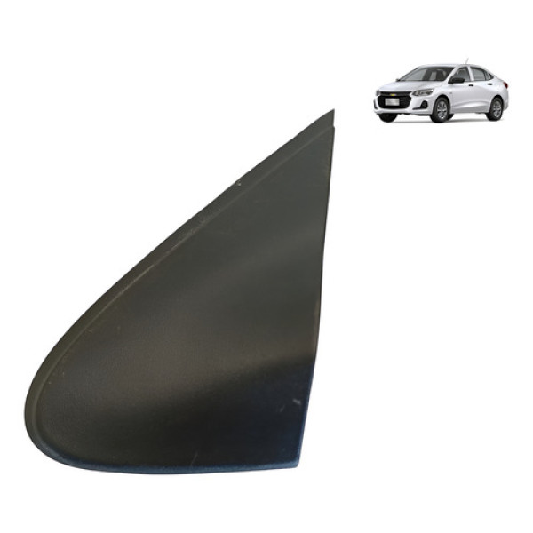 Moldura Retrovisor Esquerdo Gm Onix Plus 2020 2021 2022 2024 Preto