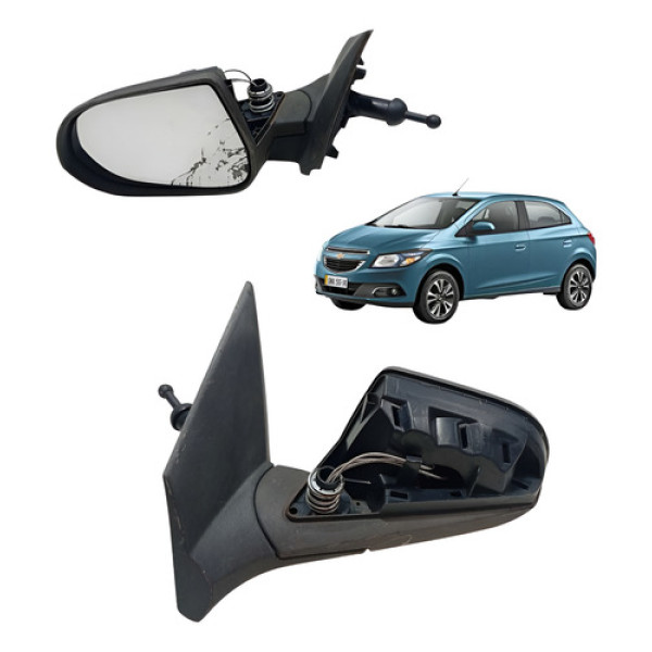 Retrovisor Esquerdo Gm Onix Prisma Manual 2013 2017 S/lente